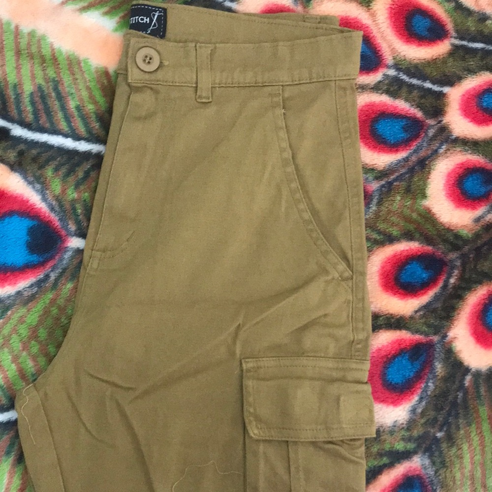Olive Cargo Shorts